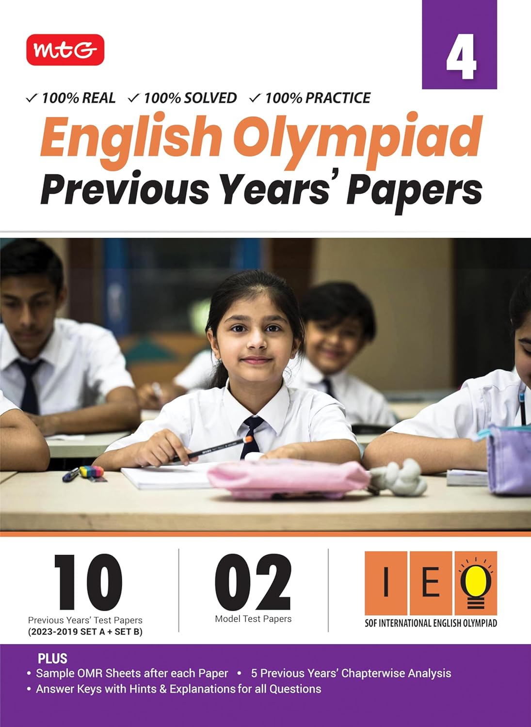 MTG IEO Class-4 Olympiad 10 Previous Years Papers (2023-2019 Set A & B)