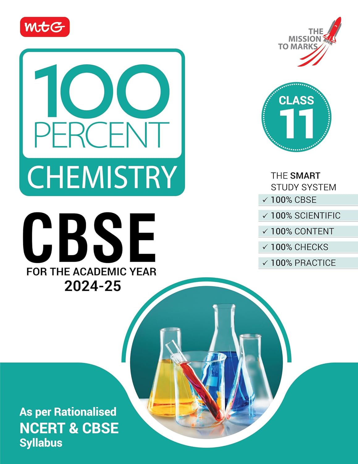 MTG 100 Percent Chemistry For Class 11 CBSE Board Exam 2024-25