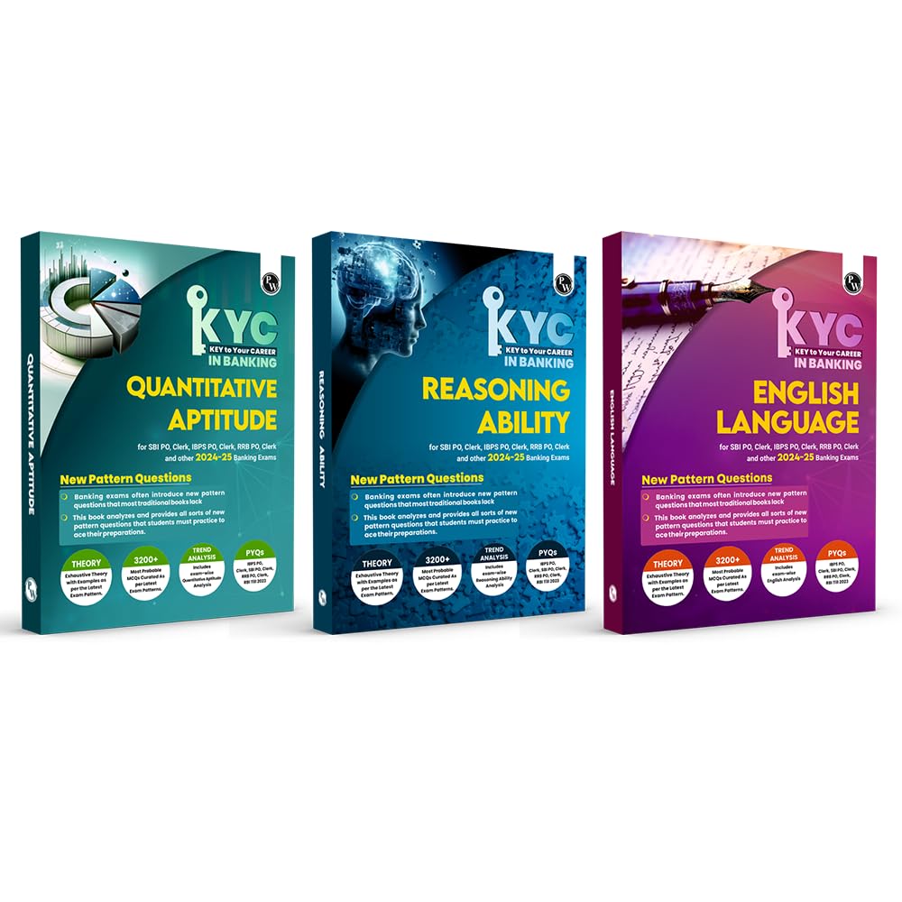 PW Quantitative Aptitude, Reasoning Ability and English Language Combo Set of 3