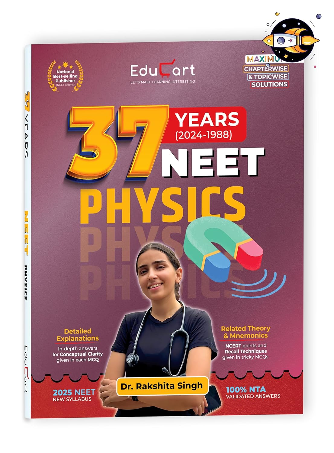 Educart NEET 37 Years Physics Solved Papers (PYQs)