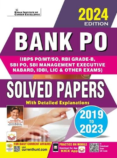 Bank PO Solved Papers 2024 Edition with Detailed