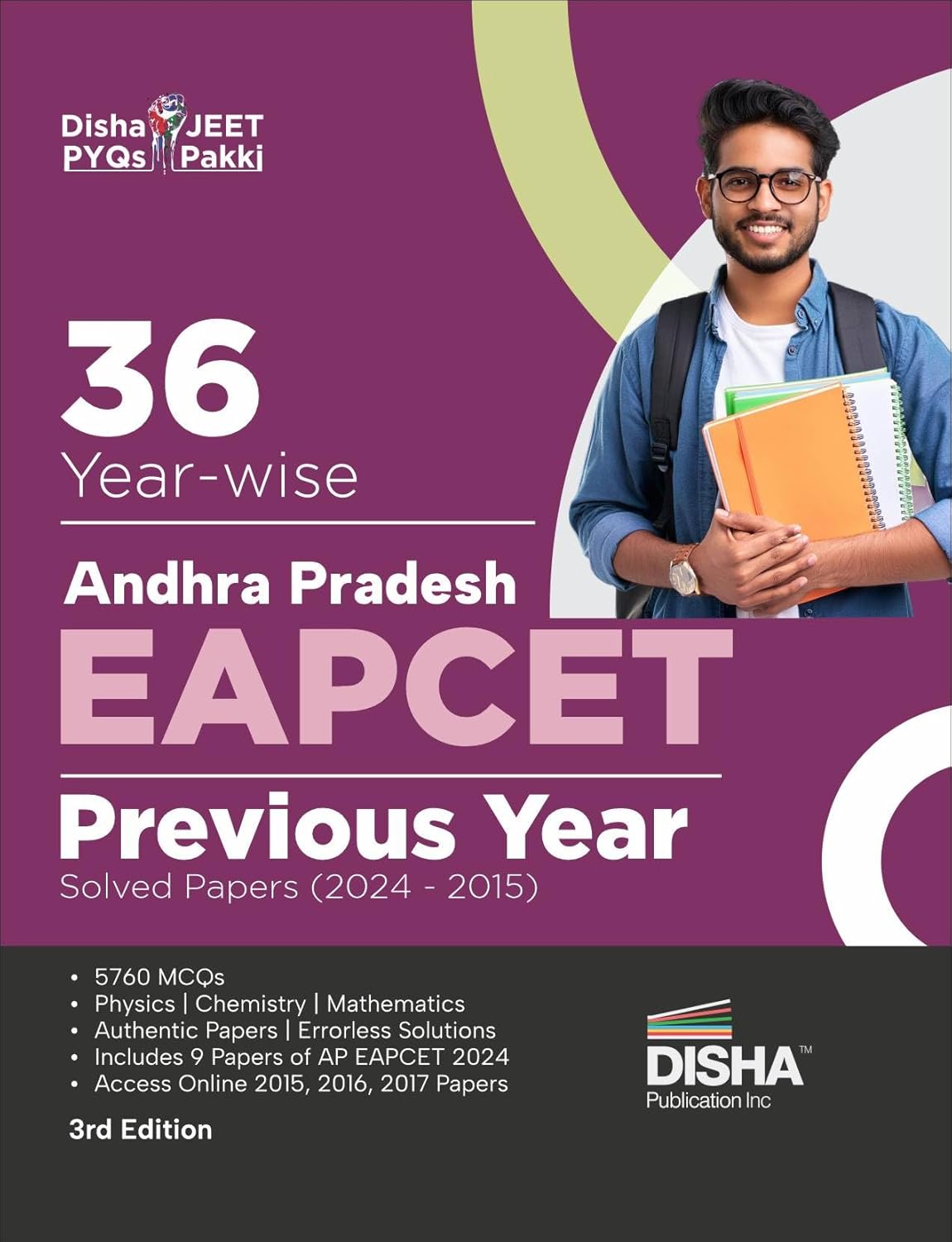 36 Year-wise Andhra Pradesh EAPCET Previous Year Solved Papers (2024 - 2015) 3rd Edition