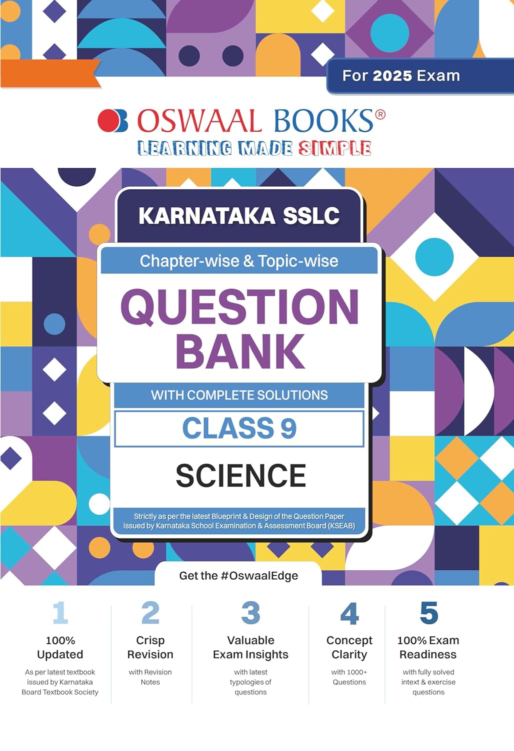 Oswaal Karnataka SSLC Question Bank Class 9 Science Book