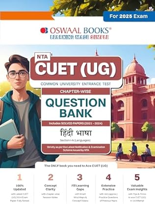 Oswaal NTA CUET (UG) Chapterwise Question Bank Hindi (For 2025 Exam)