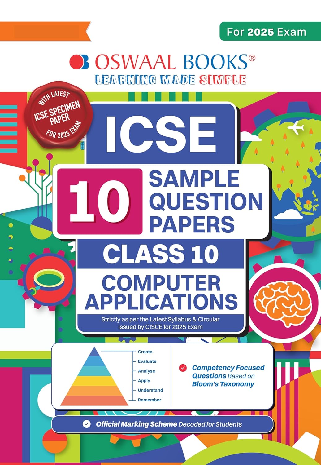 Oswaal ICSE | 10 Sample Question Papers | Class 10 | Computer Application (For 2025 Exam)