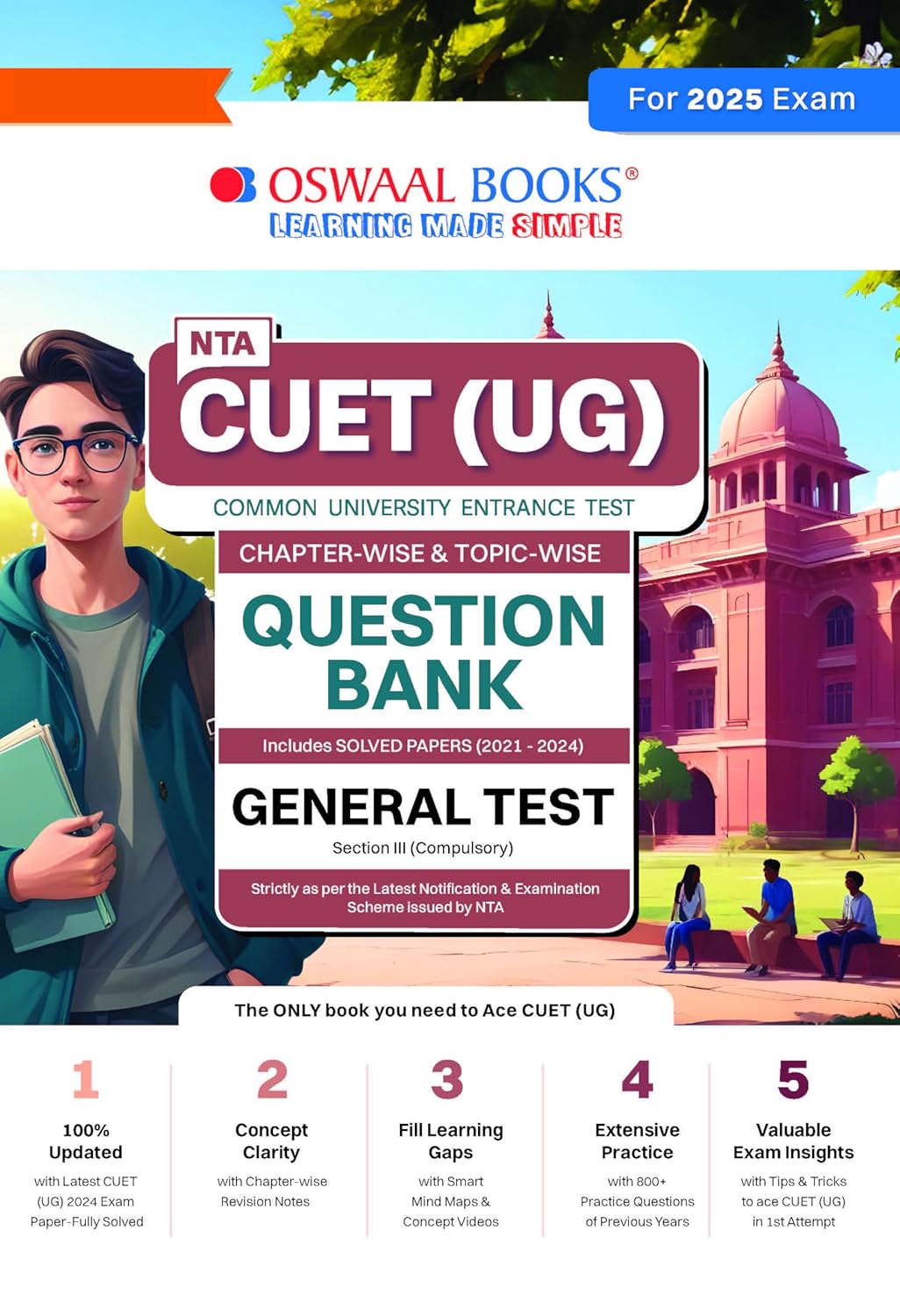 Oswaal Cuet (Ug) | Common University Entrance Test| Chapter-Wise Question Bank