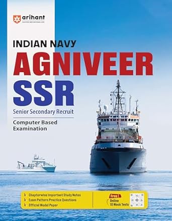 Arihant Study Guide for Indian Navy Agniveer SSR (Senior Secondary Recruit) Computer Based Examination