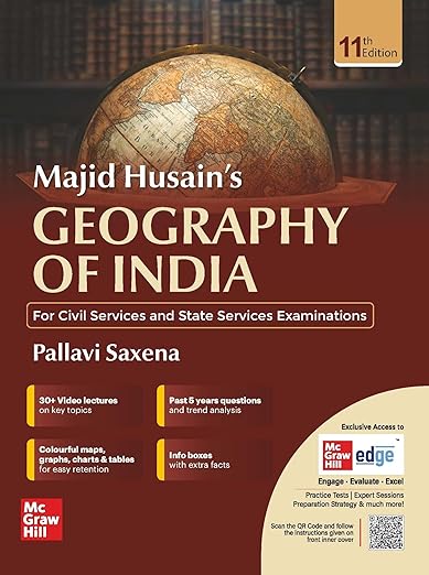 Geography of India for UPSC (English) by Majid Husain | 11th Edition