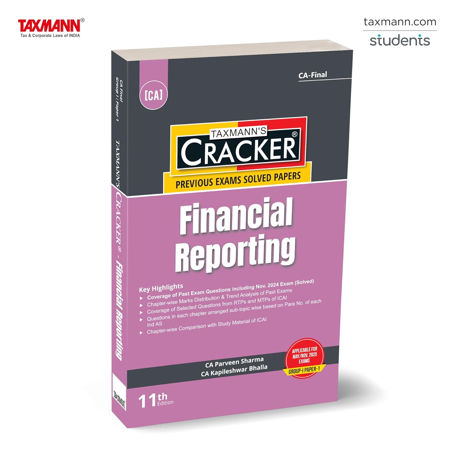 Taxmann's CRACKER for Financial Reporting (Paper 1 | FR)