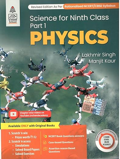 Science For Ninth Class Part- 1 (Physics)+ by Lakhmir Singh, Manjit Kaur (2025-26 Examination)