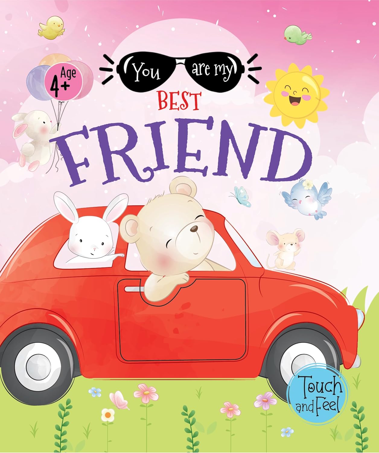 Booktopus Touch and Feel Board Book - You Are My Best Friend Sensory Book for Toddlers