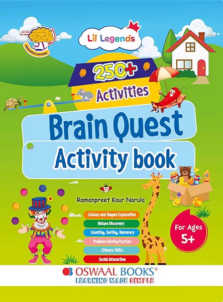 Oswaal 250+ Activities Brain Quest Activity Book for Early Learning Kids (Age 5+)