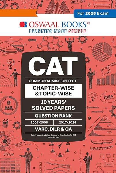 Oswaal CAT (COMMON ADMISSION TEST) | 10 YEARS’