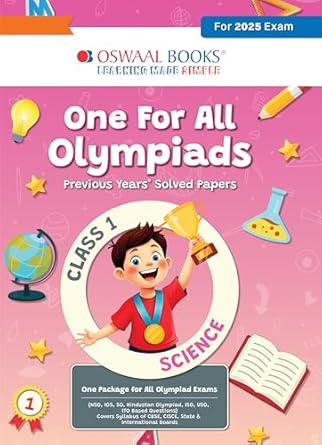 Oswaal One for All Olympiads Previous Year Solved Papers Class 1 Science For 2025 Exam