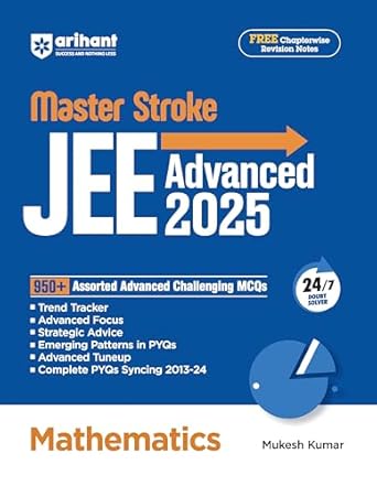 Arihant Masterstroke for JEE Advanced 2025: Mathematics | 950+ Assorted Advanced Challenging MCQs for JEE Advanced practice