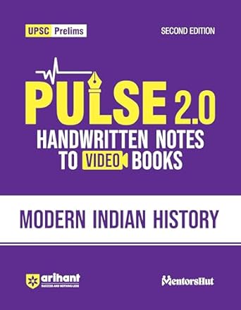 Arihant UPSC Prelims Handwritten Notes for Modern Indian History I Handwritten Notes to Video Books I Second Edition