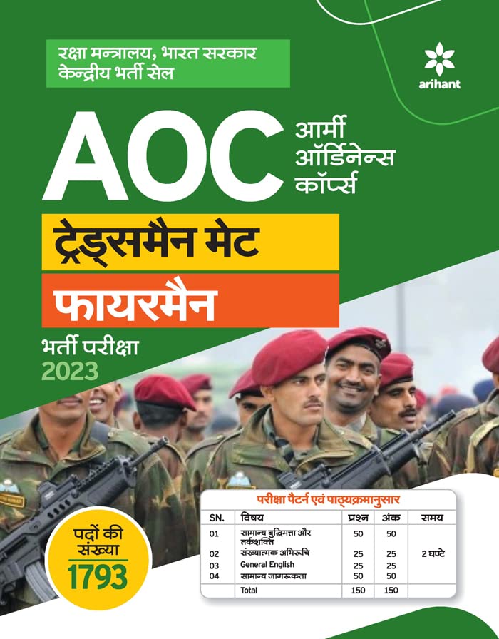 AOC Tradesman Mate Fireman Bharti Pariksha 2023