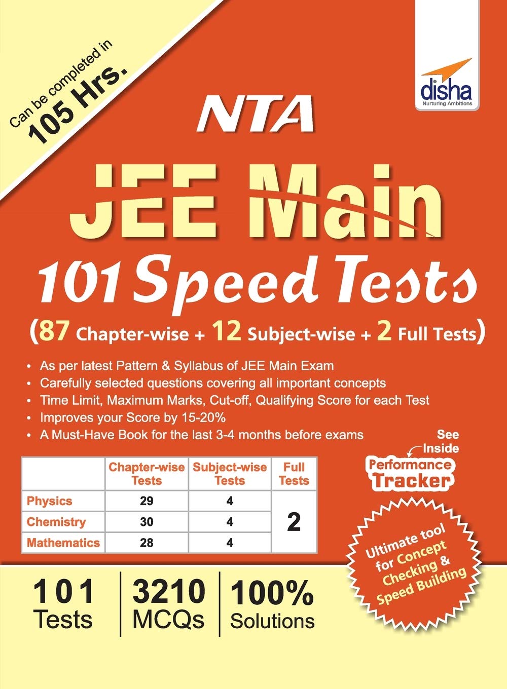 Nta Jee Main 101 Speed Tests: 87 Chapter-Wise + 12 Subject-Wise + 2 Full Tests