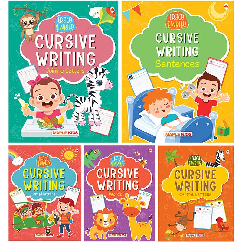 Cursive Writing Books (Set of 5 Books) (Handwriting Practice Books)