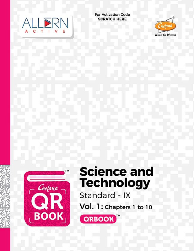 Maharashtra SSC Board Std. 9 QR Book - Science | Chetana | New Technology | Powered by Virtual Teachers Available 24x7 | Set of 2 books