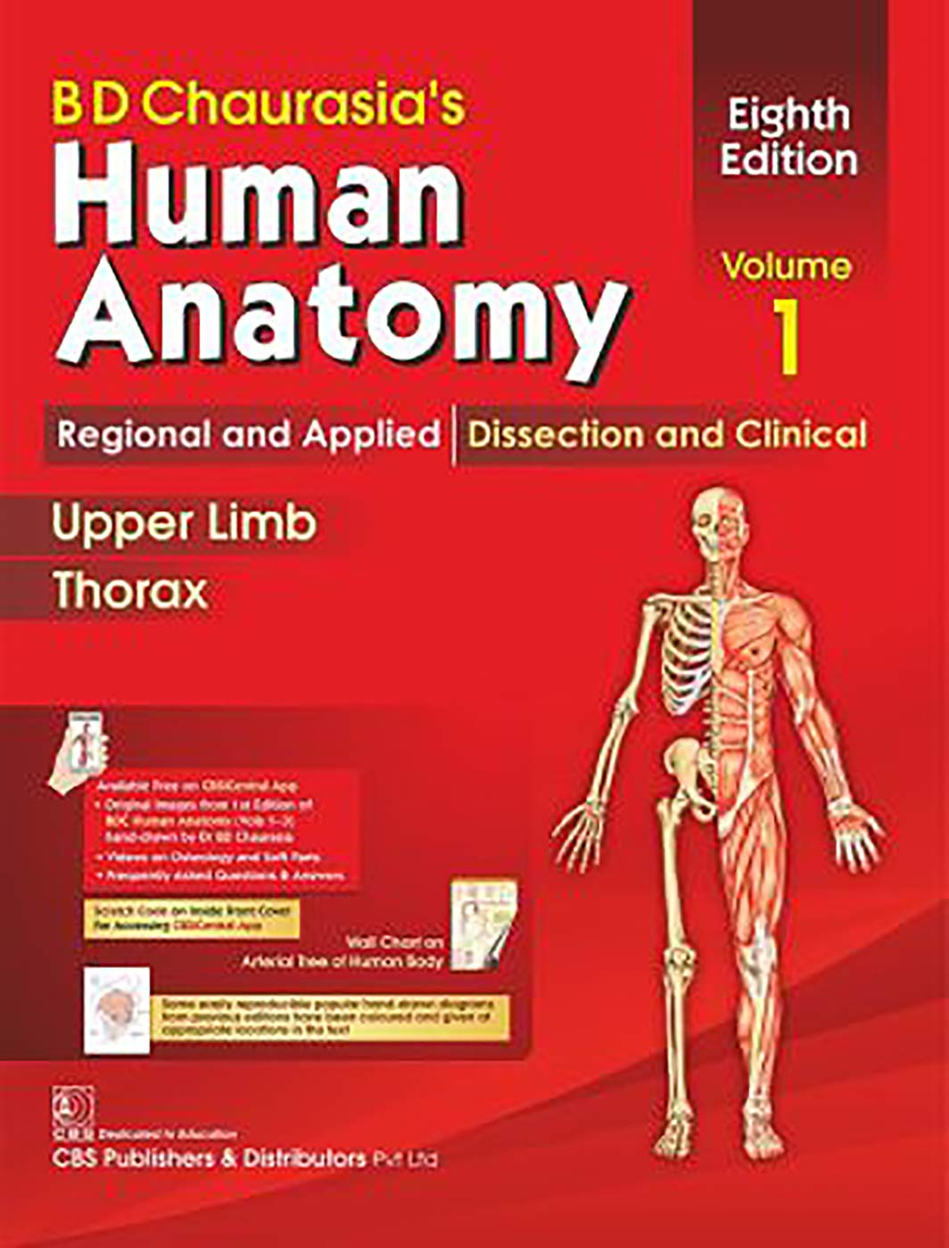 BD Chaurasias Human Anatomy 8ED Vol 1