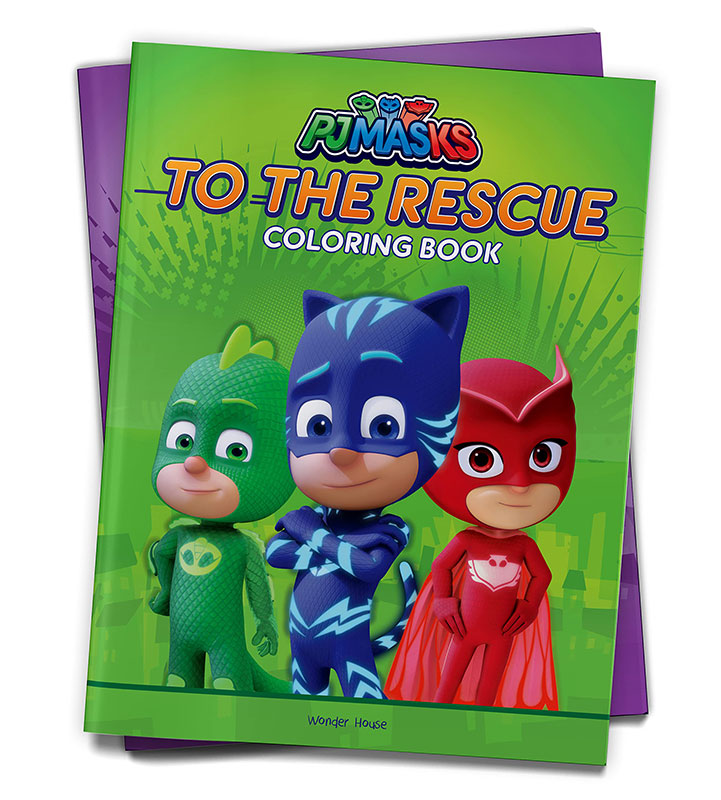 PJ Masks To The Rescue: Coloring Book For Kids