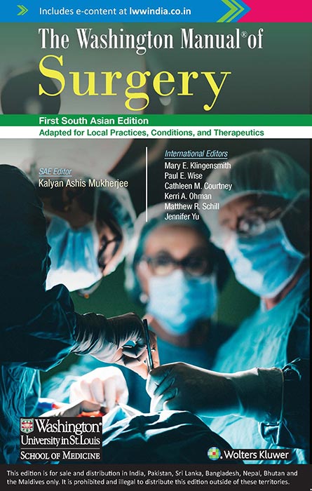 Washington Manual of Surgery, South Asian ed