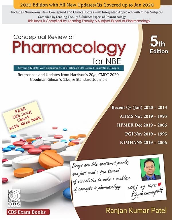 CONCEPTUAL REVIEW OF PHARMACOLOGY FOR NBE 5ED (PB 2020)