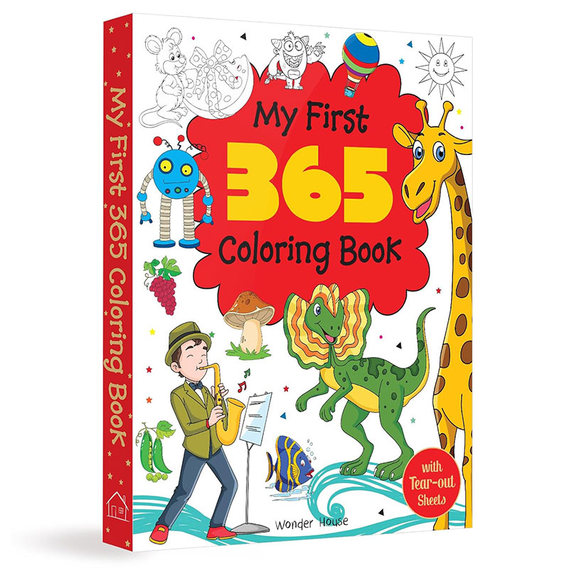 My First 365 Coloring Book Jumbo Coloring Book For Kids With Tear Out Sheets