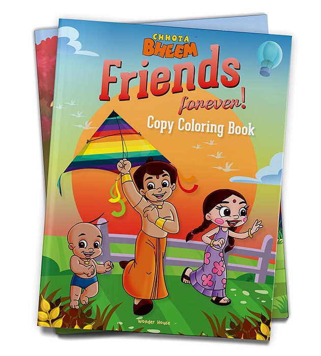 Chhota Bheem Friends Forever Copy Coloring Book For Kids [Paperback] Wonder House Books