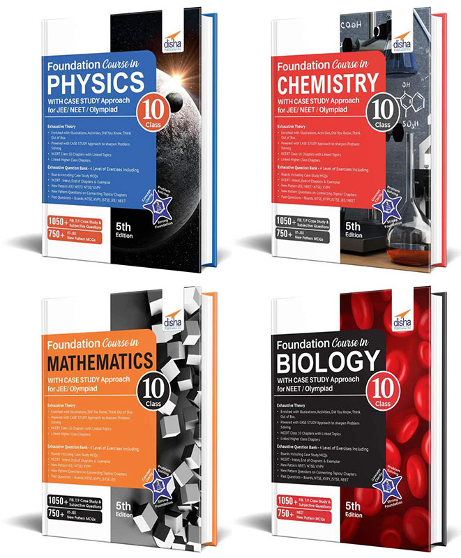 Foundation Course in Physics, Chemistry, Mathematics & Biology for JEE/ NEET/ Olympiad Class 10 - 5th Edition