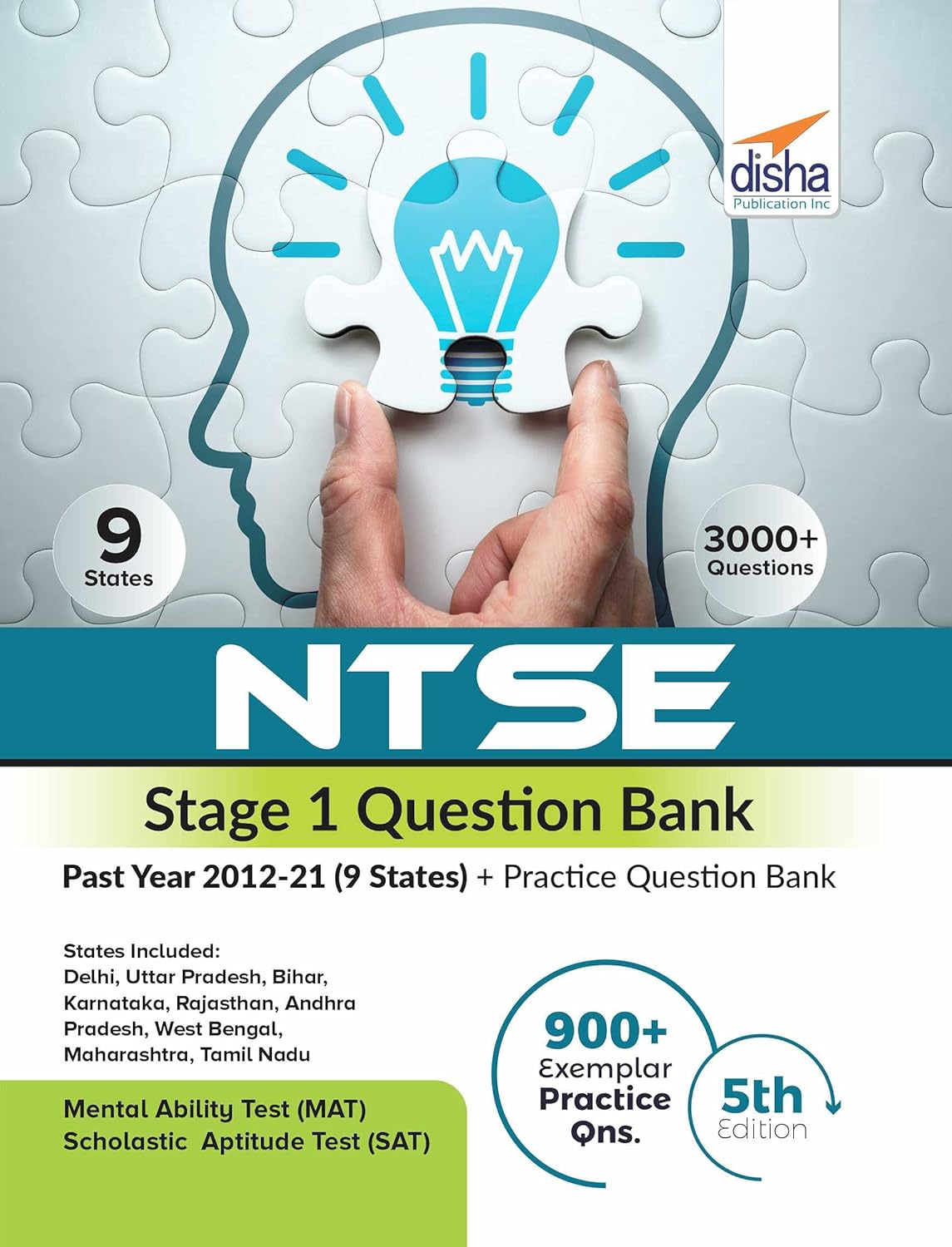 NTSE Stage 1 Question Bank - Past Year 2012-21 (9 States) + Practice Question Bank 5th Edition