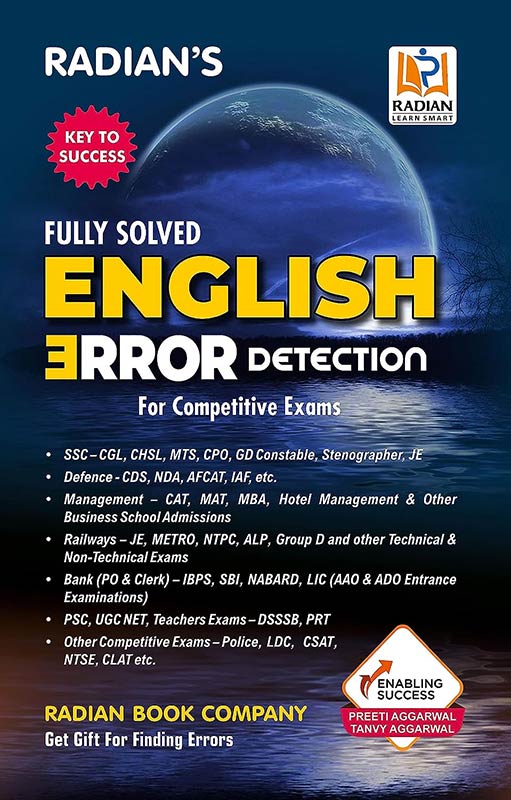 English Error Detection Fully Solved Book 2024