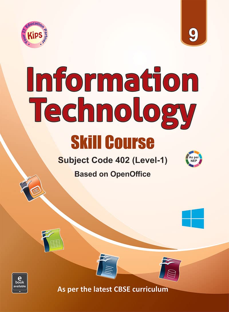 Information Technology Skill Course Level -1 For Class 9 - CBSE