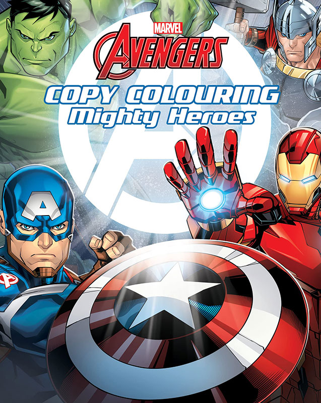 Marvel Avengers: Copy Colouring Mighty Heroes| 24 Pages | Coloring Book for Kids (Ages 4-6)