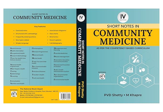 Short Notes in Community Medicine, 4th Edition, As Per The Competency Based Curriculum Medical Textbook