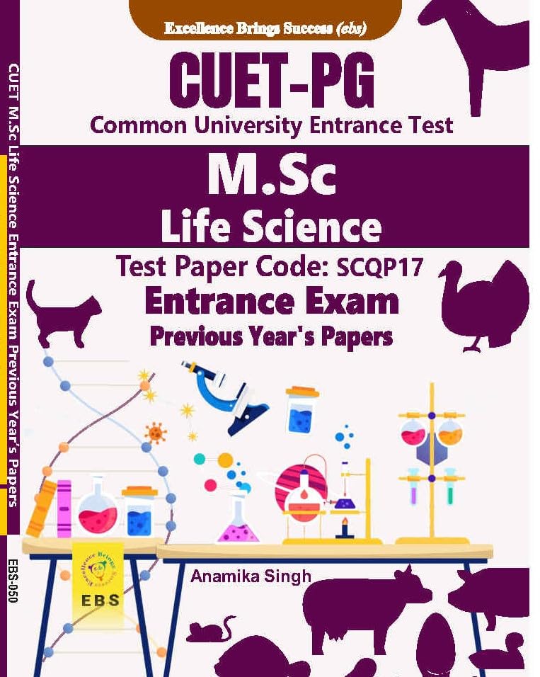 CUET PG M.Sc Life Science (Test Paper Code-SCQP17) Entrance Exam Previous Year's Papers(English Medium)