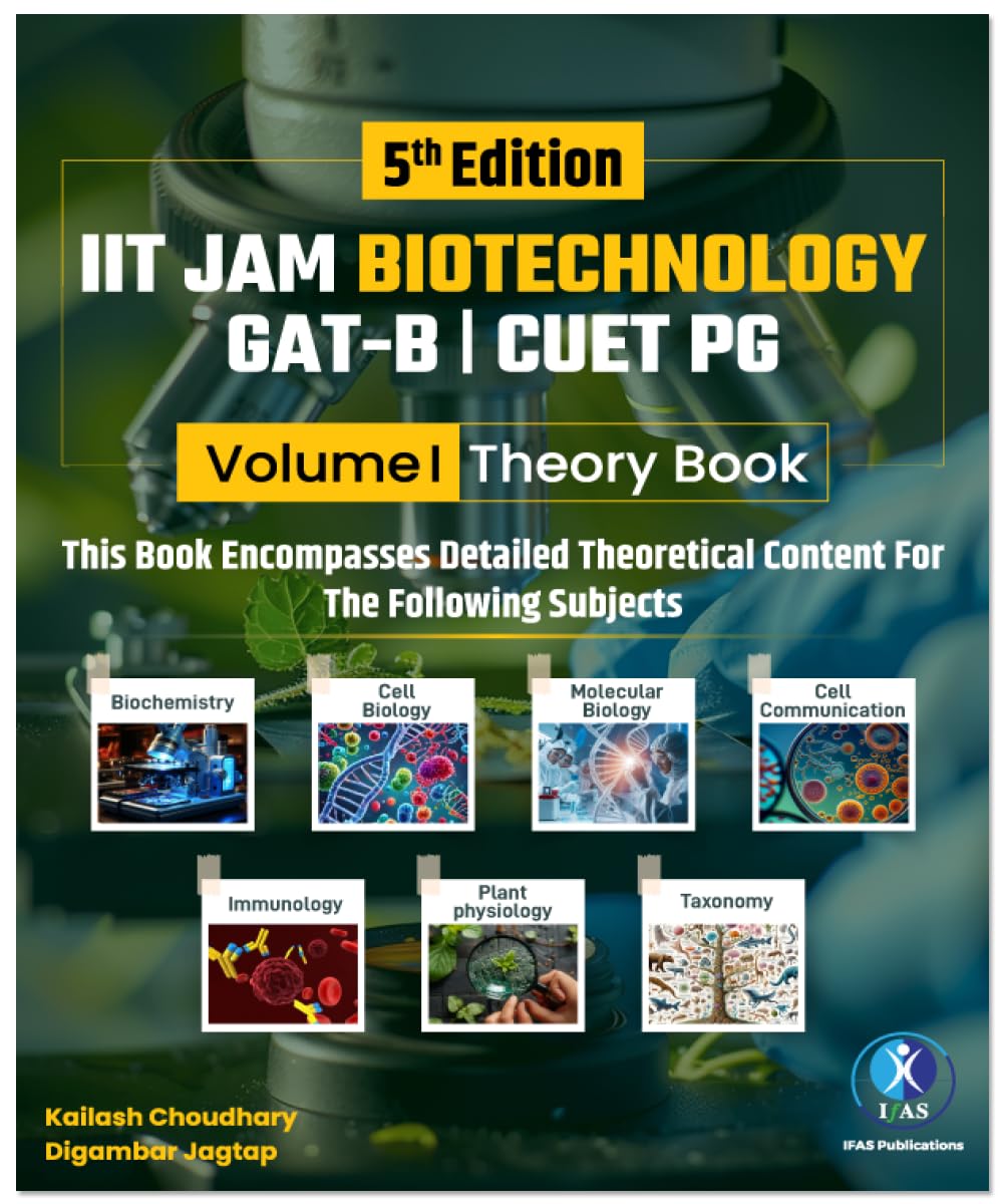 CUET PG / IIT JAM Life Science Biochemistry Biotechnology Theory Book