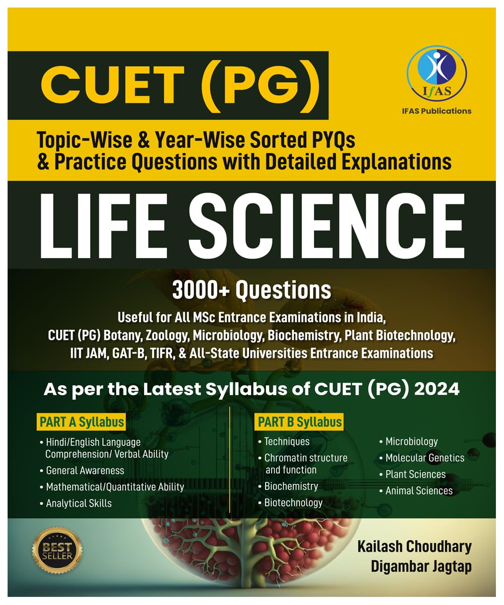 CUET PG Life Science Book Topic-wise Sorted Previous Year