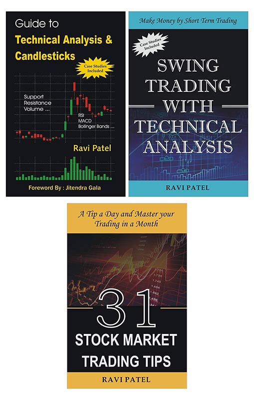 Ravi Patel Combo : Technical Analysis + Swing Trading + Stock Market Trading Tips (English Books)