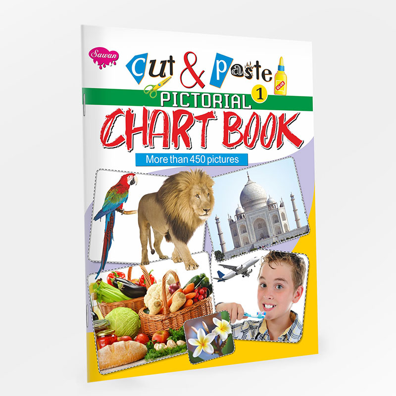 Cut & Paste Jumbo Pictorial Chart Book-1 [Paperback] Sawan; Manoj Publications Editorial Board and Shashank