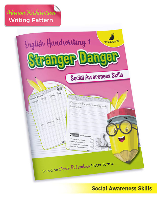 English Handwriting Practice | Marion Richardson Script Font | English Writing Book 1 - Stranger Danger Story Writing for Kid | Build Social Awareness [Paperback] Dr. Pooja Birwatkar;Debbie Sen