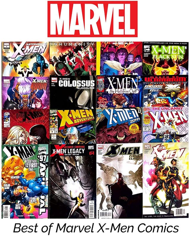 Marvel Comics | X-Men Comics | Ultimate X-Men Comics | Set of 5 X-Men Comics by Marvel Comics | Issues from 1990s to Present Date