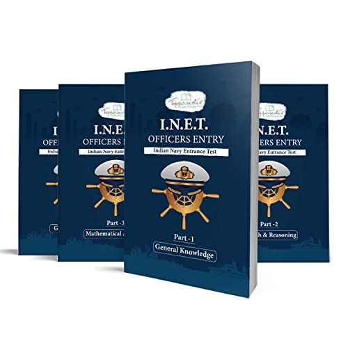 TOPPERSNOTES Indian Navy Entrance Test (I.N.E.T.) Latest Edition 4 Books General Knowledge, English, Mathematics & General Science (English Medium) [Paperback] TOPPERSNOTES [Paperback] TOPPERSNOTES