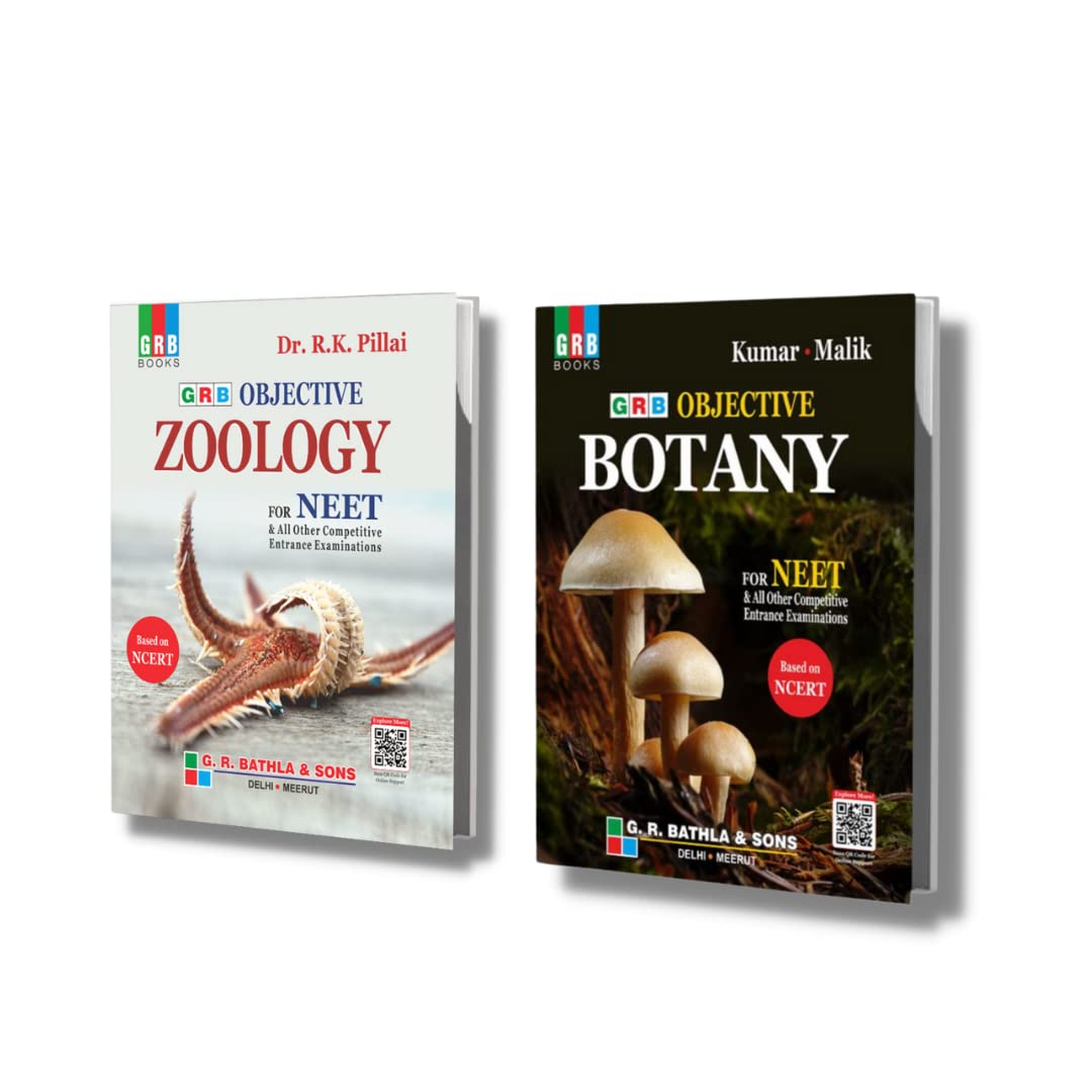 GRB Objective Zoology + Botany (Combo) For NEET & All Other Medical Entrance Examinations R.K. Pillai; Dr. Naresh Kumar and Dr. Jaishree Malik