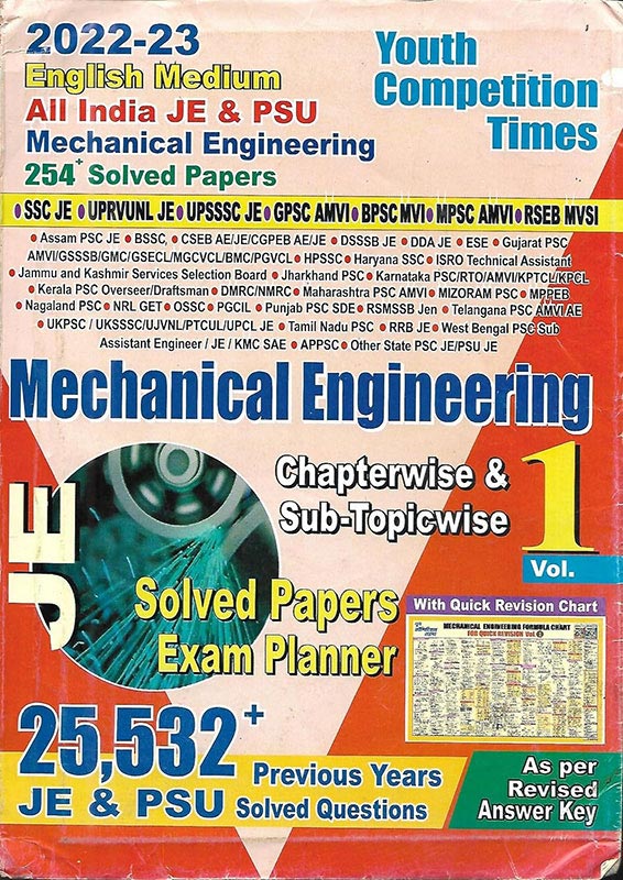 Mechanical Engineering JE Chapterwise Solved & Previous Year Papers Vol -1