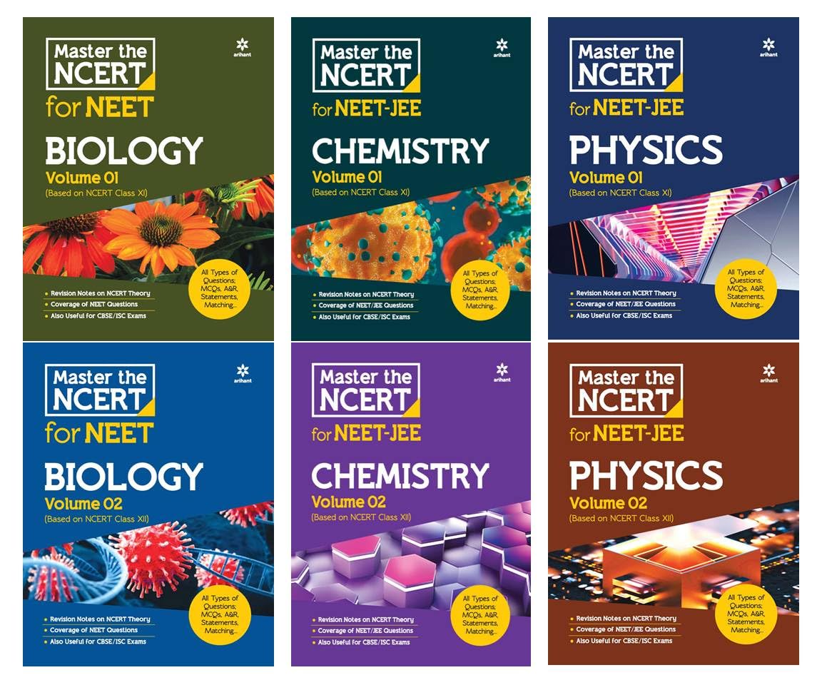 Master The NCERT (Physics + Chemistry + Biology ) For Cbse Class- 11 & 12 & Neet Objective Types & MCQ's (6-BOOK SET) 2024