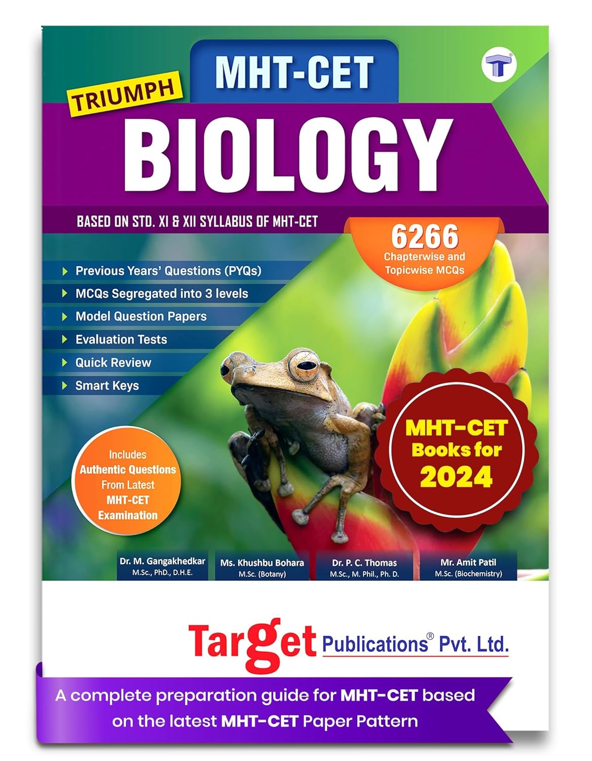 MHT-CET Triumph Biology Book for 2024-25 Exam