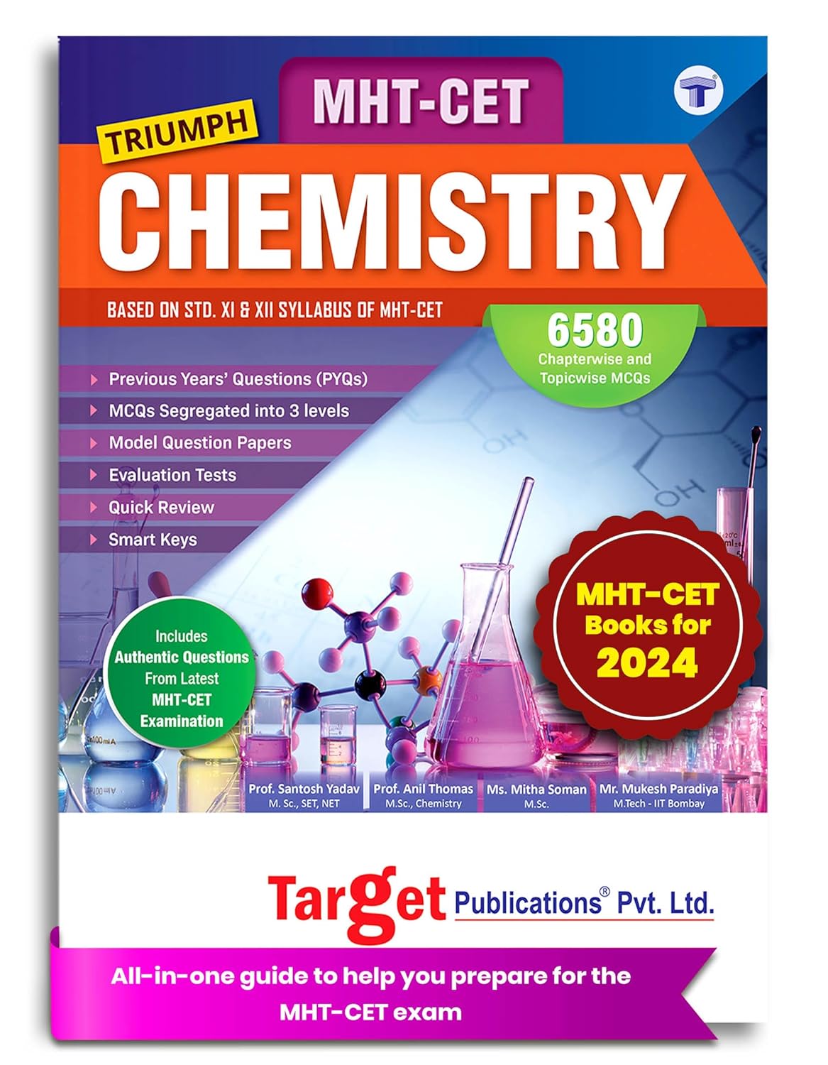 MHT-CET Triumph Chemistry Book for 2024-25 Exam