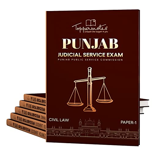 Punjab Judicial Services Exam Latest Edition Civil Judge Cadre 6 Books English (Civil Law1-2 Criminal Law, Judgement Paper Vol1, 2 & 3)